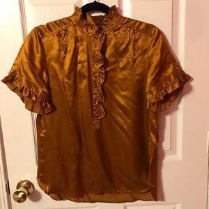Gold Silk French Connection Top